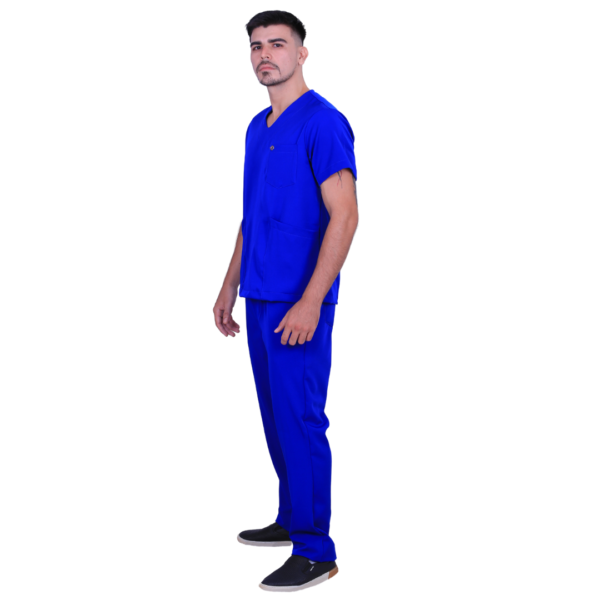 Pijama Cirúrgico Masculino Tanzanita - Image 4